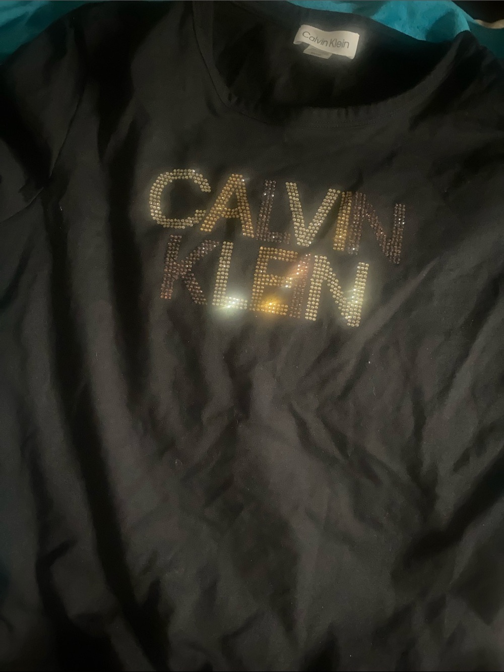 Calvin Klein Black Dress with Gold Logo Studs 💛🤎